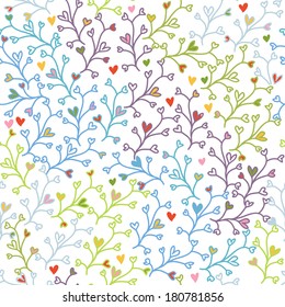 seamless doodle colorful pattern