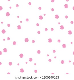 Seamless doodle dot pattern. Vector illustration.