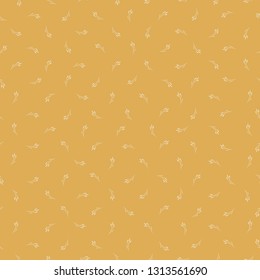 seamless doodle floral pattern with hand drawn elements