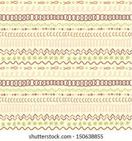 Seamless doodle geometric pattern 1