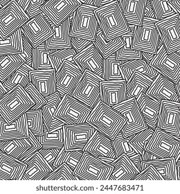 Seamless doodle Modern abstract background with geometric shapes and lines. Minimal cover template design.