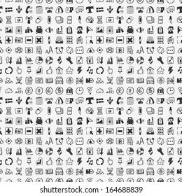 seamless doodle network pattern