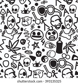 Seamless doodle pattern