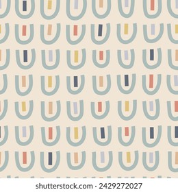 Seamless doodle pattern. Abstract background with hand drawn doodle shapes.