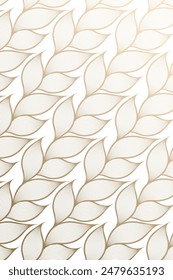 Seamless doodle pattern featuring soft leaf designs. Great for use in textiles, book covers, wallpapers, design projects, graphic art, printing, hobbies, and invitations.