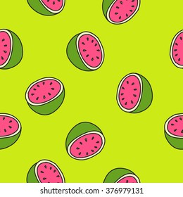 seamless doodle pattern. guavas. vector illustration