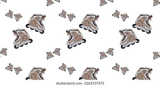 Patrón de garrapatas sin fisuras para patinar. Ilustración del vector