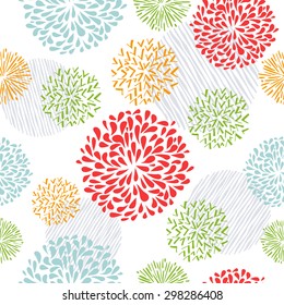 Seamless doodle pattern. Tileable background for textile, wrapping paper and cloth.