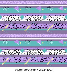 Seamless doodle retro geometric pattern 2