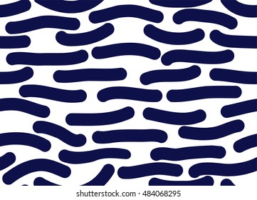 Seamless of doodle short lines pattern.