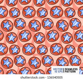 seamless doodle texture with stars