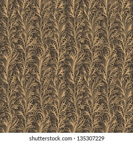 Seamless doodle vertical pattern.