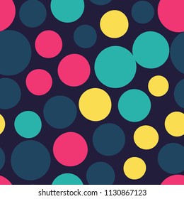 Seamless dot background. Vector repeating texture.