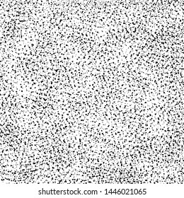 Seamless dot grain texture. Chaotic scattered points of different diameter. Vector eps10