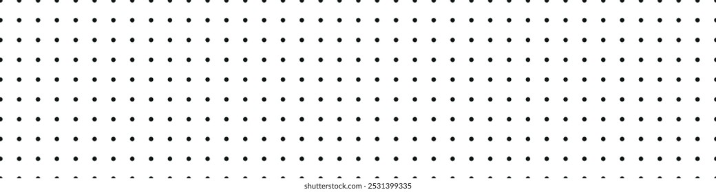 Seamless dot grid pattern with notebook texture. Geometric background for bullet journal. Flat vector illustration isolated on white background.