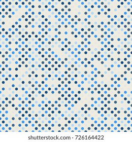 Seamless dot pattern. Colorful vintage dot background. Vector background