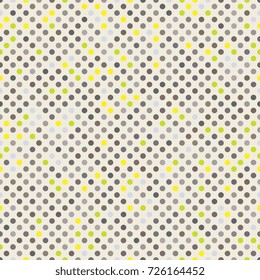 Seamless dot pattern. Colorful vintage dot background. Vector background