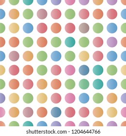 seamless dot pattern made of colored circles