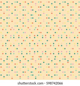 seamless dot retro style vector background