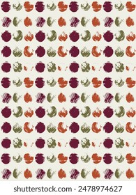 Seamless dot texture with white background, pattern from flowers, botanical composition, wallpaper
