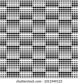 Seamless dots, halftone pattern, geo, geometric seamless texture, abstract geomeric background in black and white  color, web site seamless texture, overlay vector textured background 