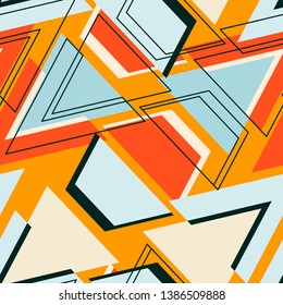 seamless dots modern pattern. white background geometry circle color seamless fabric sample. geometric pattern swatch vector illustration