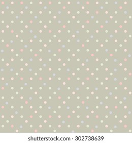 Seamless dots pastel vector background