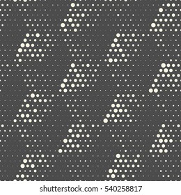 Patrón de puntos sin inconvenientes. Resumen De Fondo Futurista De Papel De Envoltura. Textura Geométrica Regular Vector. Diseño gráfico hexagonal moderno