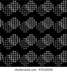 Seamless dots pattern. Abstract monochrome background. Vector art. 