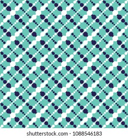 Seamless dots pattern, crosshatch fabric print, colorful seamless background