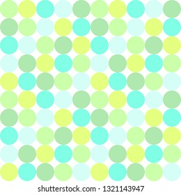 Seamless dots pattern geometric shape, blue and green colors