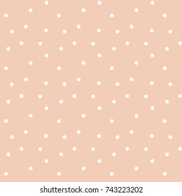 Seamless of Dots pattern on pink background, mini circle, Grungy painted ornament, Vector brush strokes design elements Wallpaper, furniture fabric, textile.