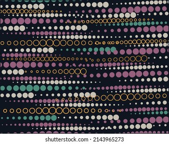 Seamless dots pattern, vector geometrical background,geometric dots lines pattern.colorful dots background.