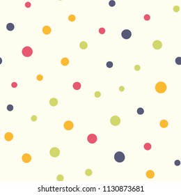 Seamless dots pattern. Vector repeating texture.