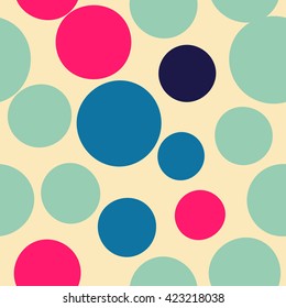 Seamless dots pattern. Vector repeating texture.