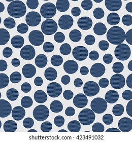 Seamless dots pattern. Vector repeating texture.