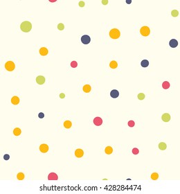 Seamless dots pattern. Vector repeating texture.