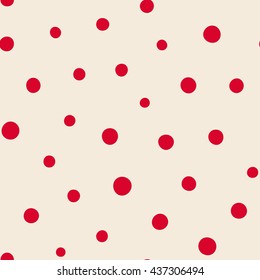 Seamless dots pattern. Vector repeating texture.