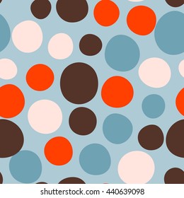 Seamless dots pattern. Vector repeating texture.