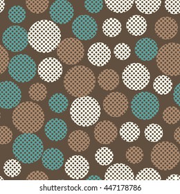 Seamless dots pattern. Vector repeating texture.