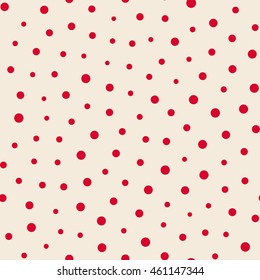 Seamless dots pattern. Vector repeating texture.