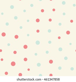 Seamless dots pattern. Vector repeating texture.