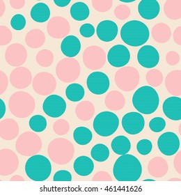 Seamless dots pattern. Vector repeating texture.
