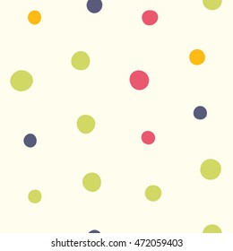 Seamless dots pattern. Vector repeating texture.