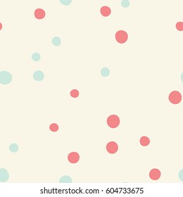 Seamless dots pattern. Vector repeating texture.