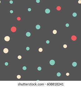 Seamless dots pattern. Vector repeating texture.