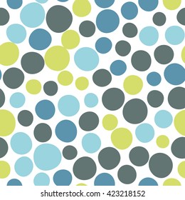 Seamless dots pattern with white background