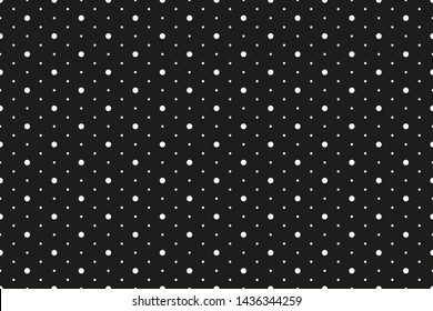 Seamless dotted background. Abstract geometric wallpaper of the surface. Print for polygraphy, posters, t-shirts and textiles. Black and white illustration