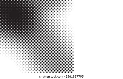 Seamless dotted halftone gradient background in a trendy pop art style. A bold and modern abstract texture. Vector illustration.