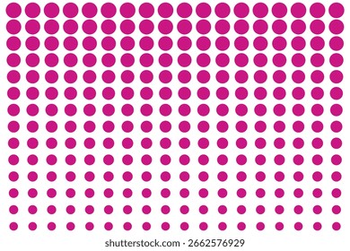 Seamless dotted repeated texture. Black and white polka dot pattern. Repeating endless dots texture. All over halftone wallpaper. Regular grid background. Vector textile or fabric swatch template.